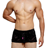 D.M Solid Color Boxers Simple Black and White Home Pants D.M UNDERWEAR